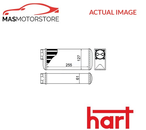 Heater radiator exchanger lhd - radiator,