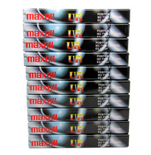 10pack  MAXELL UR 60 MINUTES BLANK AUDIO CASSETTE TAPES  NEW & SEALED