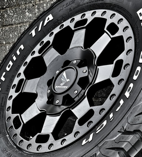 Black at5 alloy wheels - black,