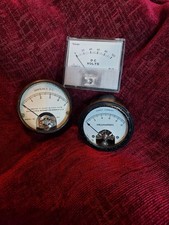 3x Vintage indicator meter old