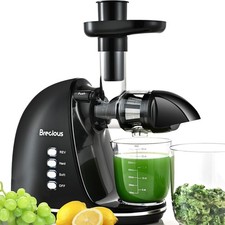Slow Masticating Juicer,Brecious Cold Press Juicers with 2 Speed Modes