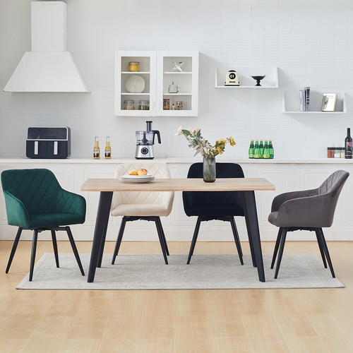 Set velvet dining chairs - 2,