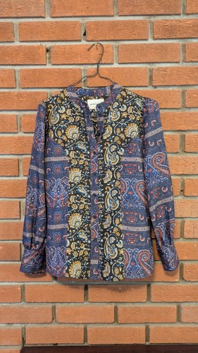 Antik batik silk blouse - blouse, xs