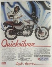 SUZUKI GS650G KATANA - ORIGINAL 1981 COLOUR ADVERT 28 cm x 21 cm