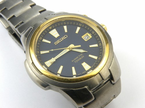 Men seiko kinetic titanium - men's,