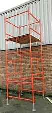 SCAFFOLD TOWER 4' X 4'   DIY   22'6ft WORKING HEIGHT, PPC SAFETY ORANGE TOWERS
