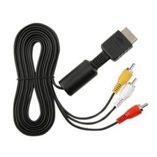 PS1 PS2 TV Cable RCA to AV Audio Video Scart Lead for PlayStation Adapter PS3