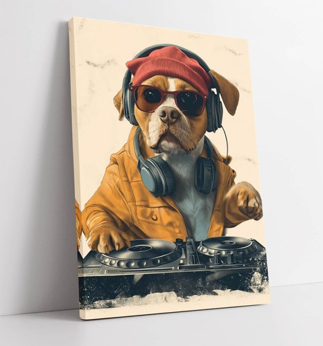American bulldog funny - bulldog, dj