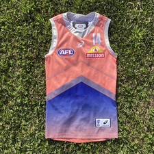AFL Player Worn Training Guernsey Jersey Jumper Player Issue Rhylee West Bulldog