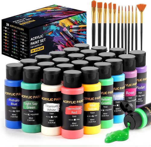 Acrylic paint set colors - acrylic,