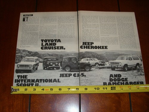 International scout jeep - scout, vs.