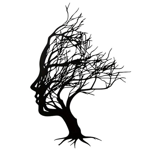 Huspox abstract tree face - tree,