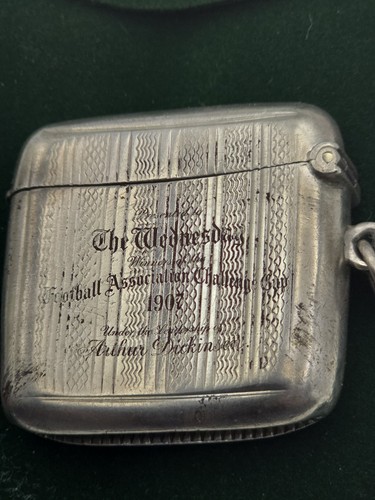 Sterling silver vesta case - silver,