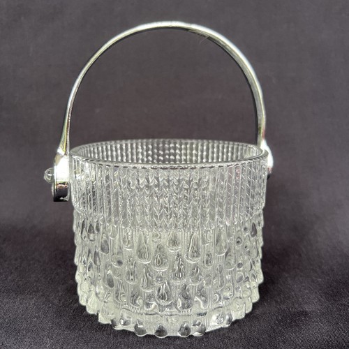 Vintage ice bucket - ice, silver
