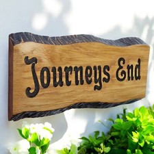 Personalised Carved Oak Wooden