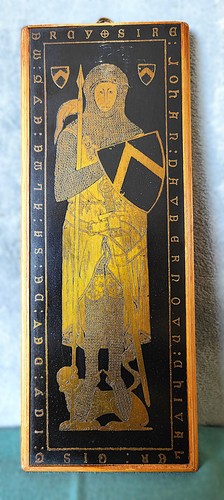 Decorative brass rubbing - brass,