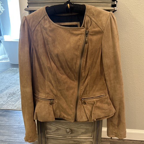 Zara peplum frill - frill, leather