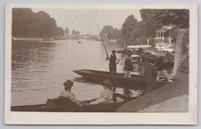 River Thames Staines RPPC 1910
