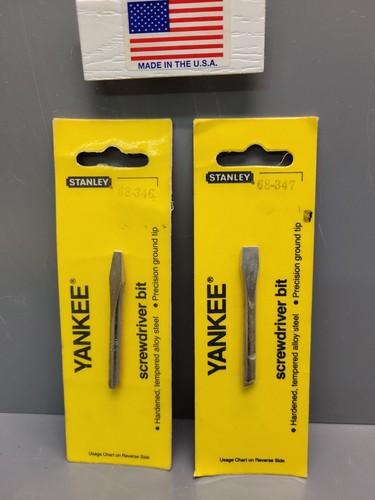 Stanley yankee bits - 2, flat