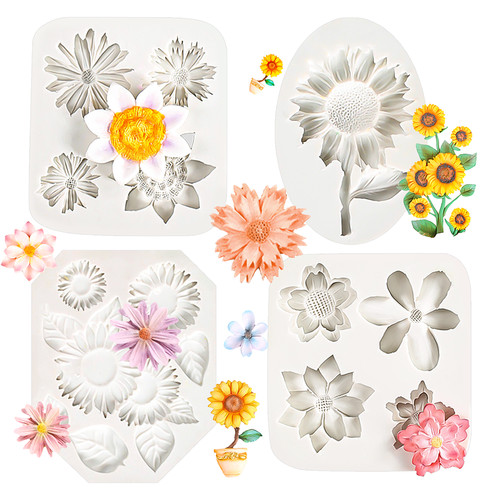 Flower silicone fondant - fondant, mould
