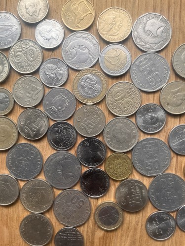 Old european coins and - european,