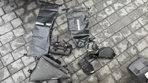 Riverside bike packing