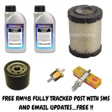 Husqvarna R111B Rider Engine Service Kit - Air, Oil, Fuel Filters & Spark Plug