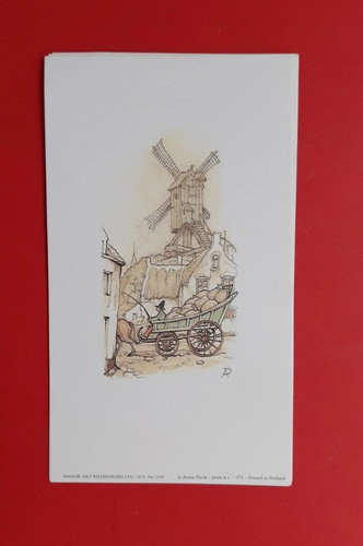 Windmill decoupage mini - mini, print