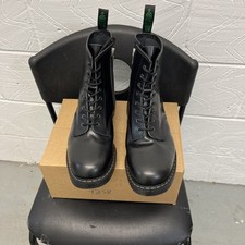 Solovair Men’s Eight Eyelet Zip Combat Ankle Boots Size 13