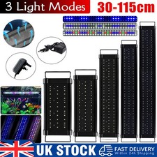 NEW Aquarium Fish Tank LED Light Over-Head Full Spectrum Plant Lighting Lamp UK