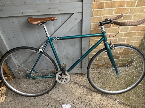 Green goku fixed gear bike - goku,
