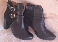 Black Leather Ankle Boots Size