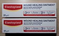2 Packs Elastoplast Wound Healing Ointment Cream Burn Cut ScratchesPlaster 20g 