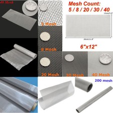 Fine Stainles Steel Woven Wire Mesh Filter Grading Sheet Grill Silk Heavy Gauze