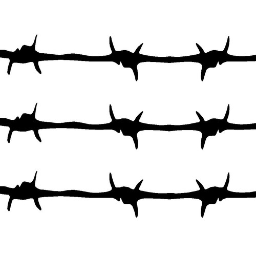 Barbed wire sticker decal - wire, decal,
