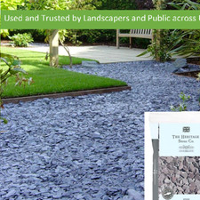 Blue Slate 20mm Bright Beautiful Natural Landscaping Aggregates 20kg easy handle