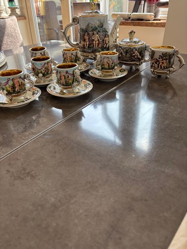Capodimonte tea set never - tea,