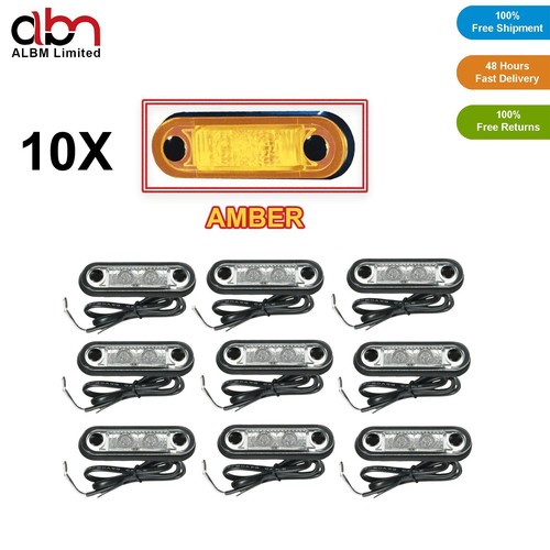 10x amber hella style - 10x, led