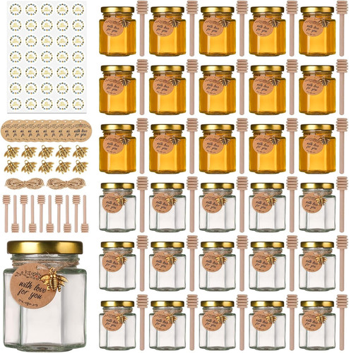 Mini honey jars with - mini,