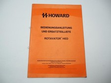 Howard HED Rotavator Owners Manual Parts List Circa 1970/80s