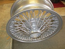 Jaguar  Aston Martin etc  6K x 15 inch 72 spoke wire wheel  chrome painted