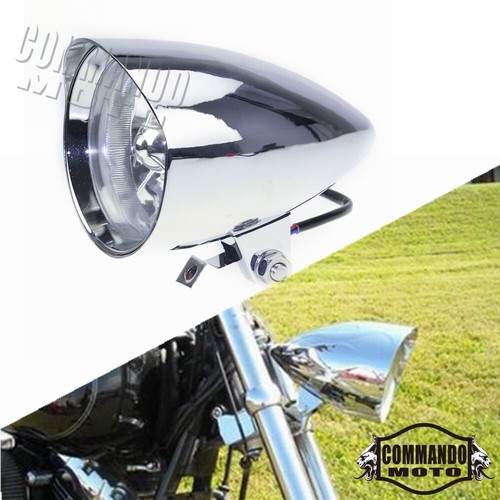 Chrome bullet headlight - bullet,