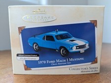 Hallmark 1970 Ford Mach 1 Mustang Classic American Cars 2002 Christmas Ornament