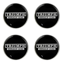 Triumph Herald 13/60 Logo Self Adhesive Set of 4 Gel Wheel Centres