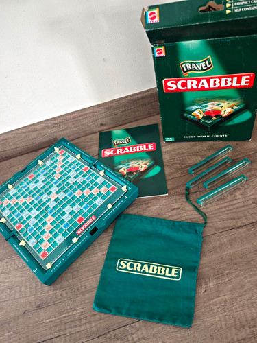 Mattel travel scrabble compact - mattel,