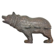 ANTIQUE *BLACK FOREST* CARVED BEAR KEY / PIPE WALL HOLDER