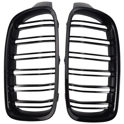 Gloss black car front kidney - car,