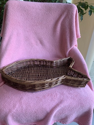Vintage wicker fish - vintage,