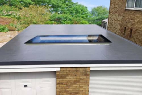 Flat roof glass - glass, light