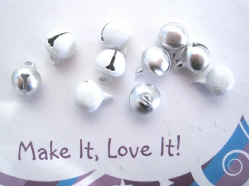 Silver white round jingle - x,